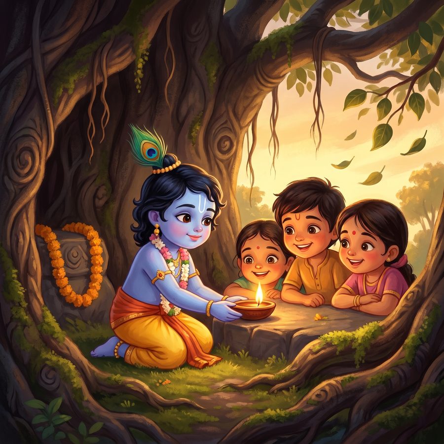 A page from Gita for Little Hearts