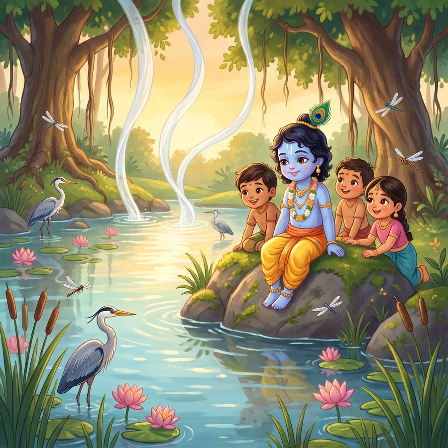 A page from Gita for Little Hearts