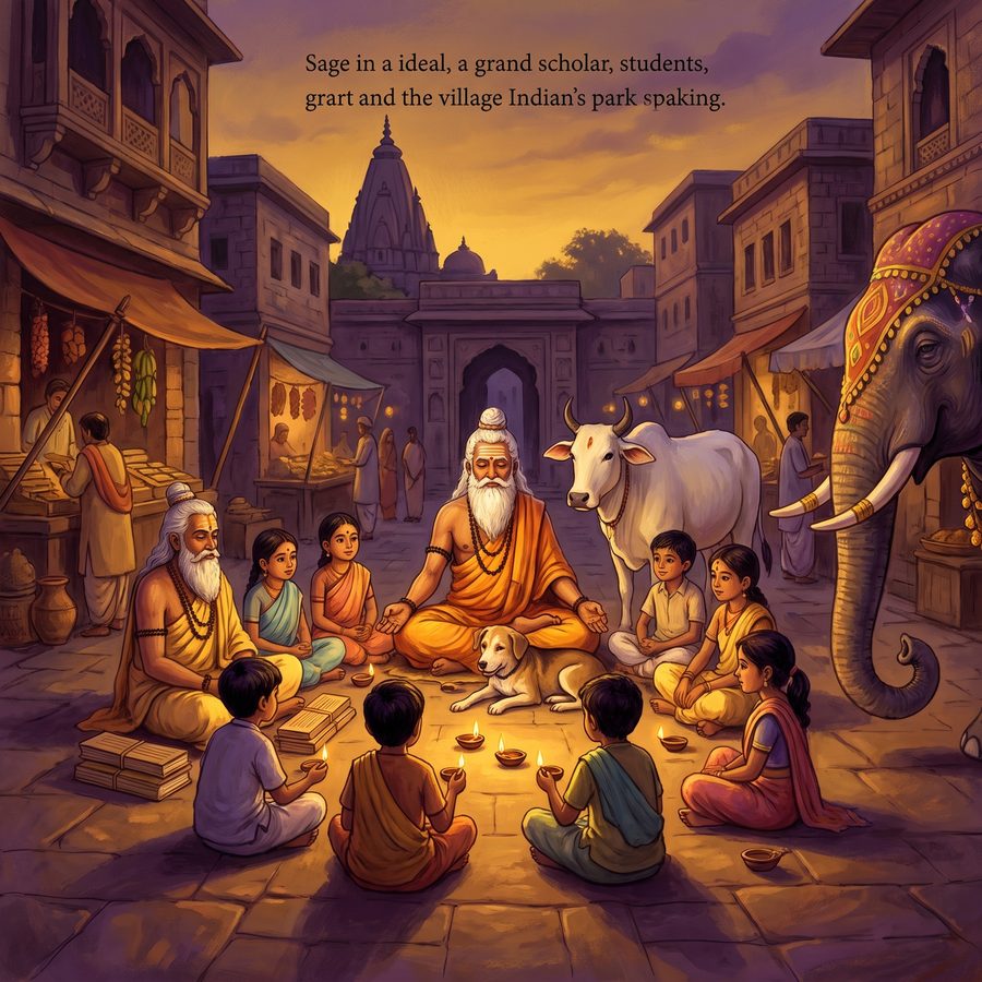 A page from Gita Stories: One Value, One Tale
