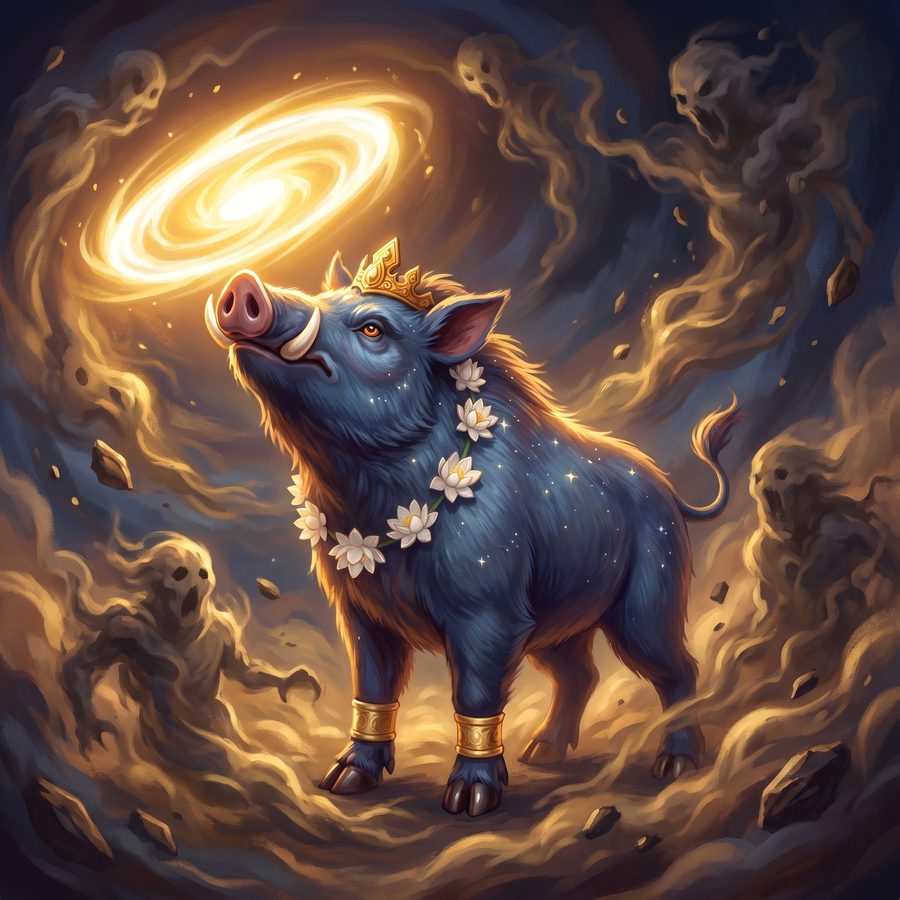 A page from The Boar Who Lifted the Earth