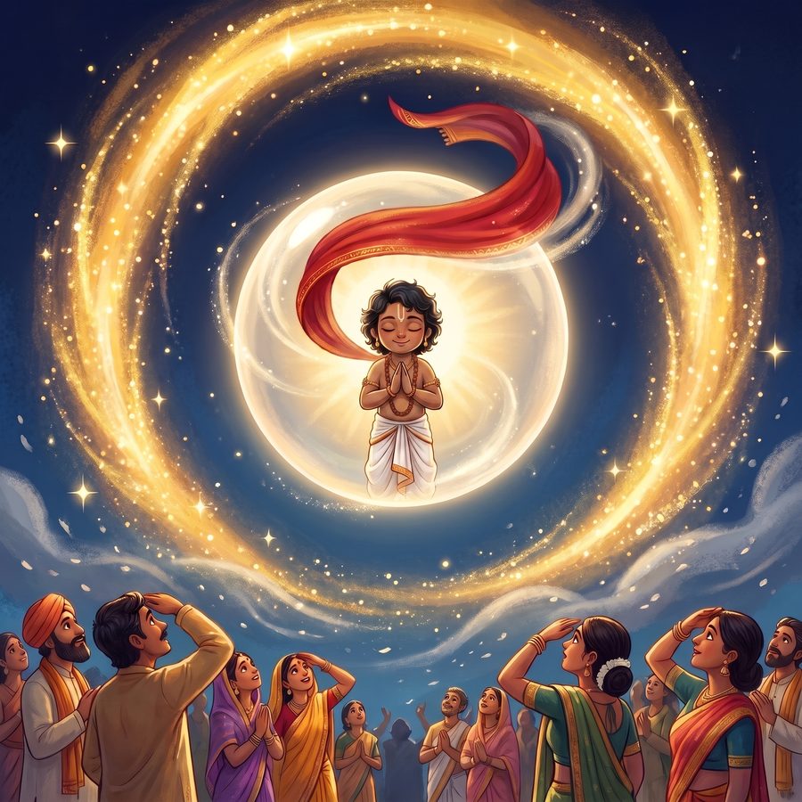 A page from The Colours of Krishna
