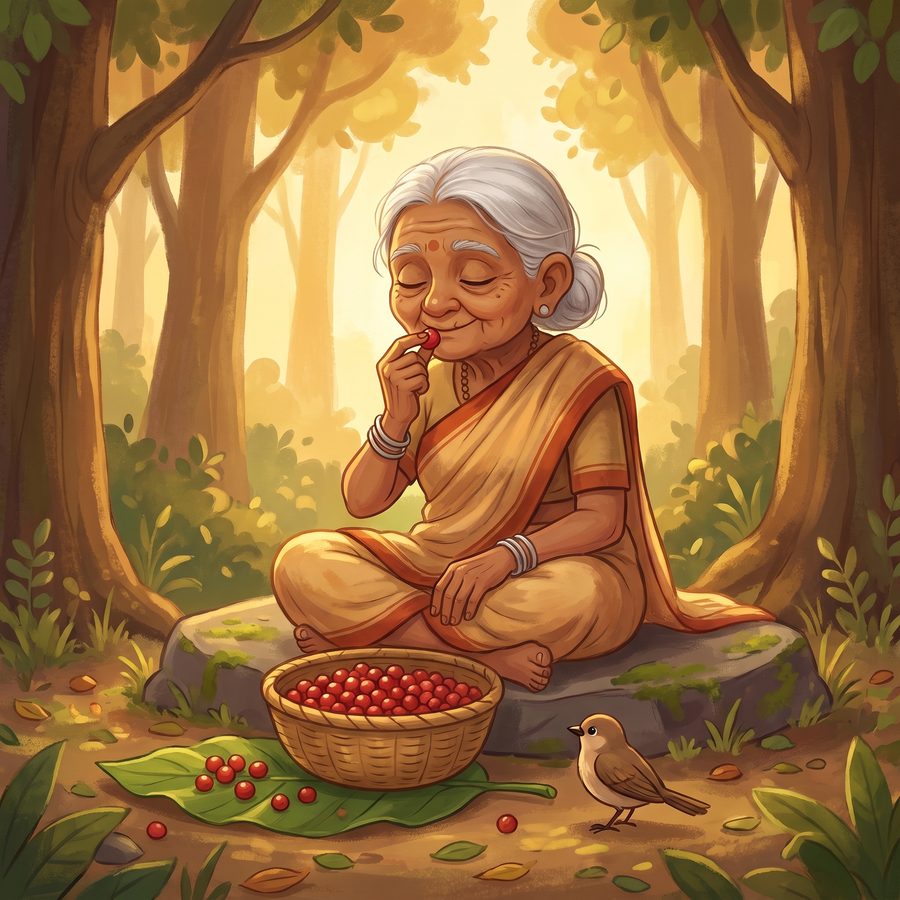 A page from The Grandmother Who Waited for God