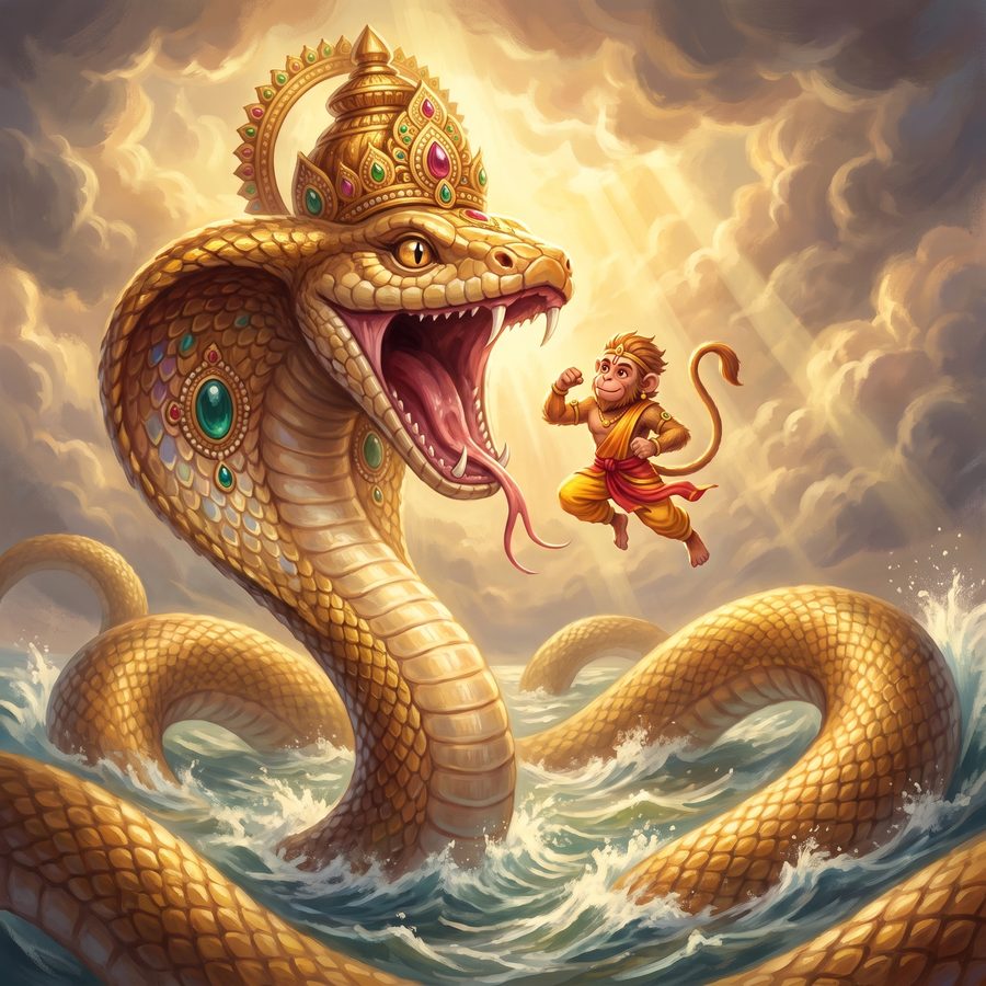 A page from The Leap to Lanka
