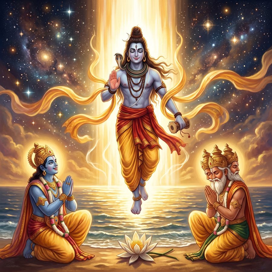 A page from The Night Shiva Danced