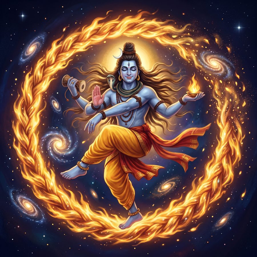 A page from The Night Shiva Danced
