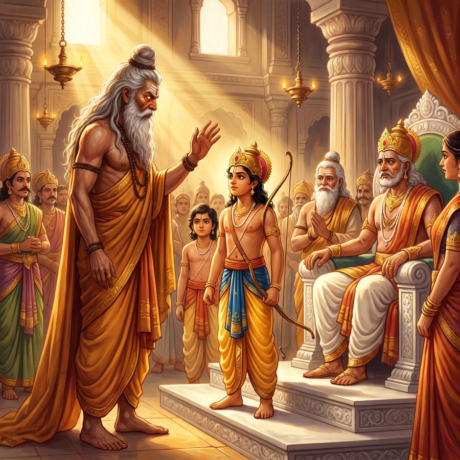 A page from The Prince of Ayodhya