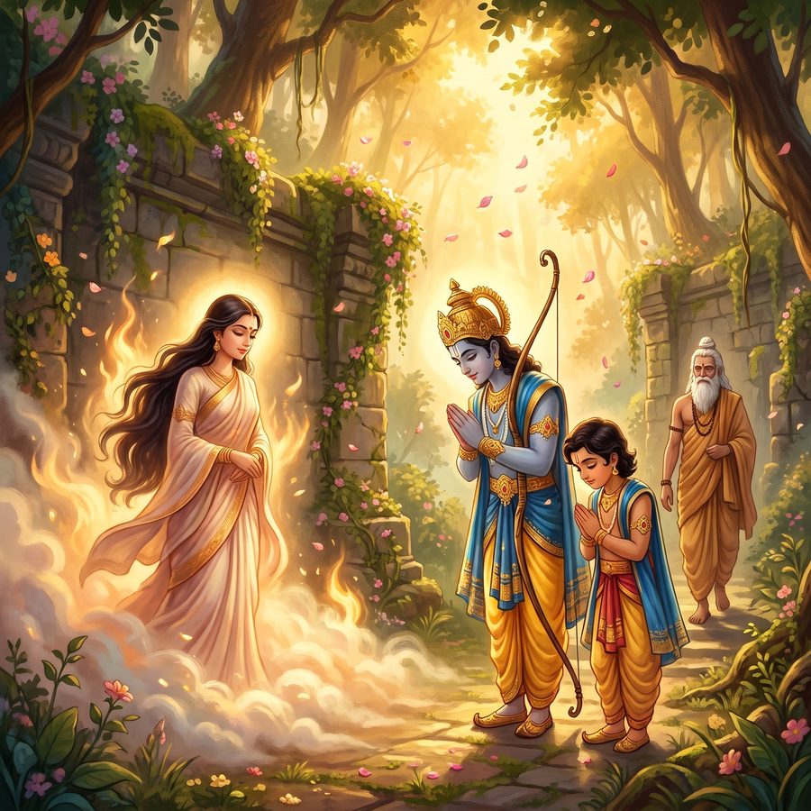 A page from The Prince of Ayodhya