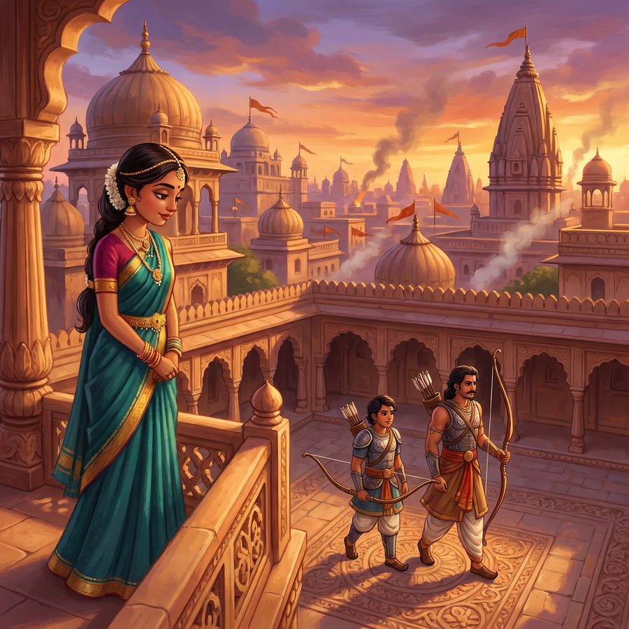 A page from The Queen Who Stayed Behind